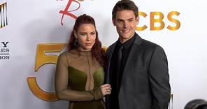 Courtney Hope and Mark Grossman "The Young and the Restless" 50th Anniversary Celebration Red Carpet
