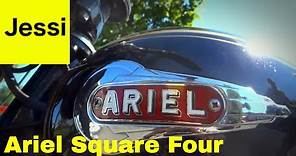 1951 Ariel Square Four MK1 Classic Vintage British Motorcycle: Start Sound