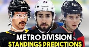 NHL Metropolitan Division Standings Predictions 2023-24