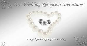Post Wedding Reception Invitation Wording
