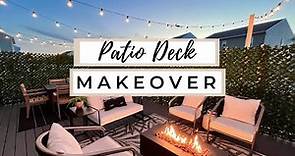 EXTREME Patio Deck Makeover | Cozy, Modern, & Peaceful | Deck Decorating Ideas 2023