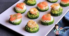 The Best Appetizers Recipe | Seafood & Cucumber Appetizers
