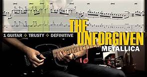 The Unforgiven | Guitar Cover Tab | Guitar Solo Lesson | Backing Track with Vocals 🎸 METALLICA