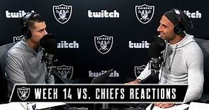 Instant Reactions to the Raiders’ Week 14 Loss to the Chiefs w/ Bruce Gradkowski | Raiders | NFL