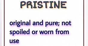 Pristine meaning #vocabulary #englishlearning #englishvocab #englishlanguage #youtubeshorts #word