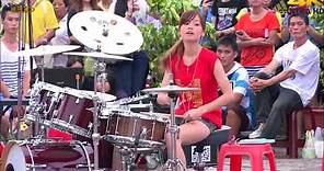 The Amazing Female Street Drummers of Asia- Round 2 !