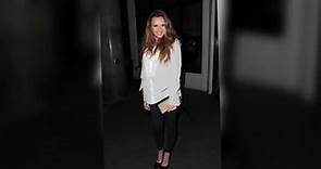 Nadine Coyle Covers Her Baby Bump in White