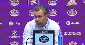 El entrenador del Valladolid: "Todos somos culpables del descenso" - Vídeo Dailymotion