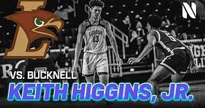 Keith Higgins Jr. Lehigh Mountain Hawks 26 PTS, 9 AST, 5 REB vs Bucknell Bison
