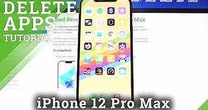 How to Delete Apps on iPhone 12 Pro Max – Erase App Data