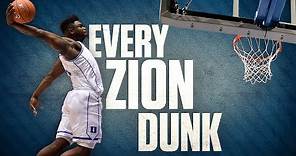 Every Zion Williamson dunk from his freshman year at Duke | College Basketball Highlights