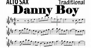 Danny Boy Londonderry Air Alto Sax Sheet Music Backing Track Play Along Partitura