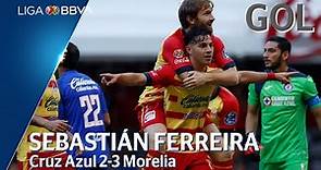 Gol de S. Ferreira | Cruz Azul 2 - 3 Morelia | Liga BBVA MX - Apertura 2019 - Jornada 14