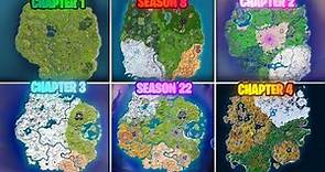 The ENTIRE history of Fortnite Battle Royale Map (EVOLUTION)