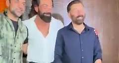 Brothers in arms! ❤️ Abhay Deol, Bobby Deol & Sunny Deol pose together at Sunny's son Karan Deol's roka ceremony! #zoomtv #abhaydeol #bobbydeol #sunnydeol #karandeol #entertainment #zoompapz #bollywood | Zoom TV
