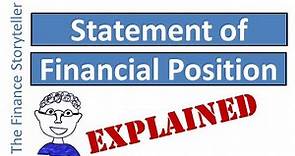 Statement of financial position