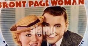 Front Page Woman Bette Davis and George Brent 1935