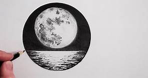 How to Draw The Moon: Step by Step Pencil Drawing