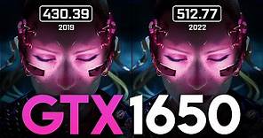 GTX 1650 | Release Drivers (2019) vs Latest Drivers (2022) Test in 10 Games