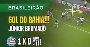 GOL (JÚNIOR BRUMADO) - BAHIA X SANTOS - 21/04 - BRASILEIRÃO 2018