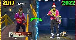 FREE FIRE PLAYERS 2017 VS 2022⚡ - OlD ROUK FF vs New | Garena free fire [PART 69]