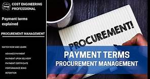 Payment terms explained for construction industry
