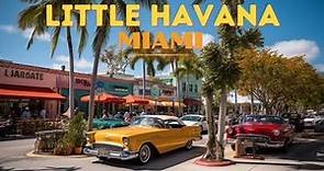 [𝟒𝐊] MIAMI - Little Havana Miami - Calle 8 MIAMI Florida - CUBA in USA - Walking tour 4K