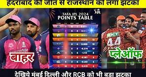 IPL Points Table 2024 Today 2 May | Rajasthan Hyderabad after match points table | IPL 2024