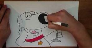 How To Draw Brian Griffin (Family Guy)