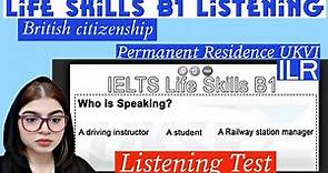 IELTS B1 Life Skills Speaking & Listening Test || Sample Paper