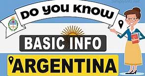 Do You Know Argentina Basic Information | World Countries Information #7 - GK & Quizzes