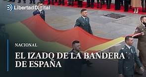 Así ha sido el izado solemne de la Bandera de España por el Día de la Constitución