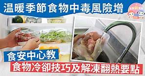 【食安新焦點】温暖季節食物中毒風險增　食安中心教食物冷卻技巧及解凍翻熱要點 - 香港經濟日報 - TOPick - 新聞 - 社會