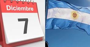El 7 de diciembre es feriado y hay finde extra largo en Argentina