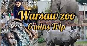 Warsaw Zoo Poland - 6 mins fast trip #warszawa #indiansinpoland #animals #zoo #wildanimals #poland