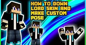 HOW TO DOWNLOAD SKIN AND MAKE CUSTOM POSE IN MINECRAFT||#custompose|| BLACK FABULOUS GAMING ||