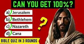 The Ultimate JESUS BIBLE QUIZ🤔 | 3 rounds- 3 levels- 30 questions!