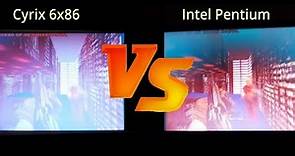 Cyrix 6x86 100MHz vs Intel Pentium 100MHz. Socket 7 & Socket 3 100MHz (ish) x86 CPU challenge.