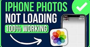 [FIXED] IPHONE PHOTOS NOT LOADING 2024 | How to Fix Photos Not Loading on iPhone