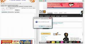 Hi5.com - How To Set Up Mass Accounts on Hi5 Social Network Friend Adder Program for Marketing