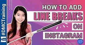 How To Add Line Breaks On Instagram Captions | 4 Ways to Add Spaces To Your IG | Instagram Tutorial