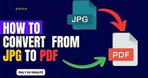 How to convert from jpg to pdf in Windows or computer for free || How to Change JPG to PDF