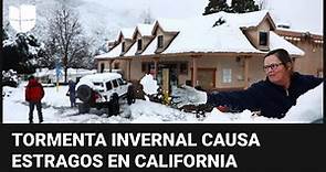 Condado de San Bernardino, California, declara estado de emergencia por la tormenta invernal