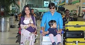 Vivek Oberoi with his wife Priyanka Alva and Children