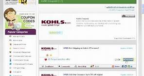 How To Use Kohls Coupon Codes