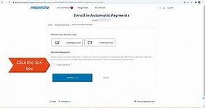 How to Set Up Automatic Payments with Progressive
