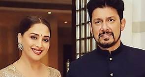 Madhuri Dixit with husband Dr.Shriram madhav Nene #madhuridixit #viral#bollywood