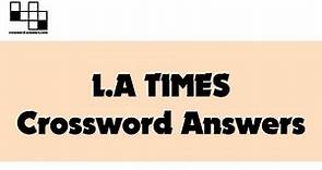 L.A. Times Crossword Answers for Monday, October 25, 2021 ( 2021-10-25 )