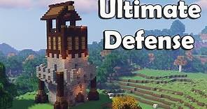 Minecraft: How to Build a Fortified Tower [ Ultimate Defense ]