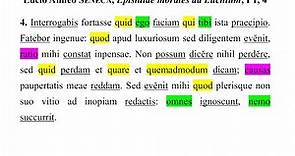 Lucio Anneo Seneca, "Epistulae morales ad Lucilium" : lettera 1, paragrafo 4 : traduzione e commento